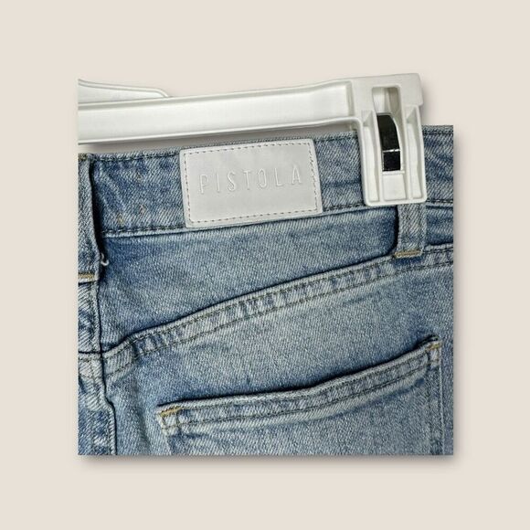Pistola Mid Rise Straight Leg Distressed Jeans Size 25 - Picture 4 of 7